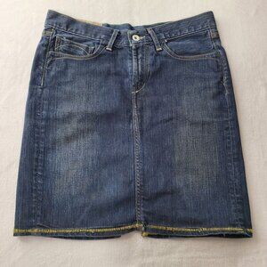 Loomstate Women's Organic Cotton Denim Tutor Skirt Size 28
